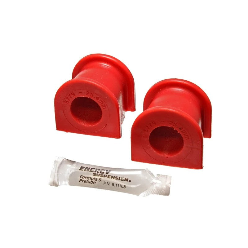 Red Energy Suspension 16.5137R polyurethane front sway bar bushings for 25.4mm bars on 2004-2005 Acura TSX.