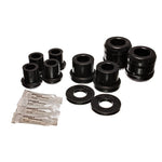 Energy Suspension Hyper-Flex black polyurethane front control arm bushing set for Mazda RX-8.