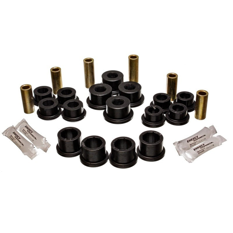 Black Energy Suspension Hyper-Flex polyurethane rear lateral and trailing arm bushings for 2004-2007 Mazda RX-8