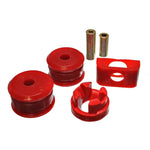 Set of three red Energy Suspension Hyper-Flex polyurethane motor mount inserts for 2005-2006 Scion xB