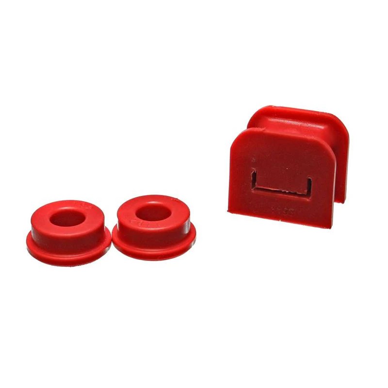 Red Hyper-Flex polyurethane manual transmission shifter stabilizer bushing set for 2005-2010 Ford Mustang