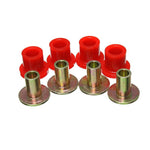 Black Energy Suspension Hyper-Flex polyurethane rack and pinion bushings for Toyota Tacoma steering rack.