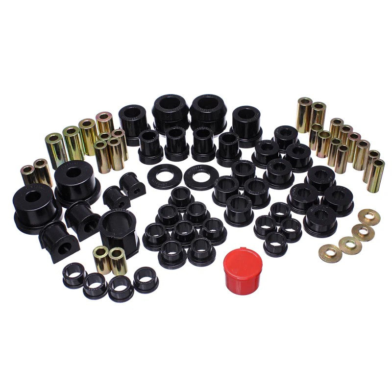 Energy Suspension 11.18104G black Hyper-Flex polyurethane master bushing set for 2006-2014 Mazda MX-5 Miata