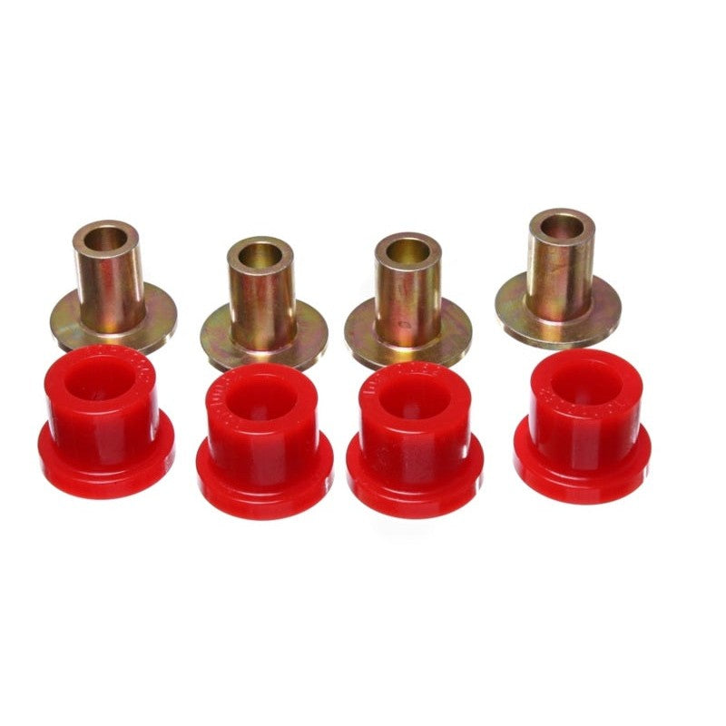 Red Energy Suspension Hyper-Flex polyurethane rack and pinion bushing set for Toyota Tundra and Lexus GX460.