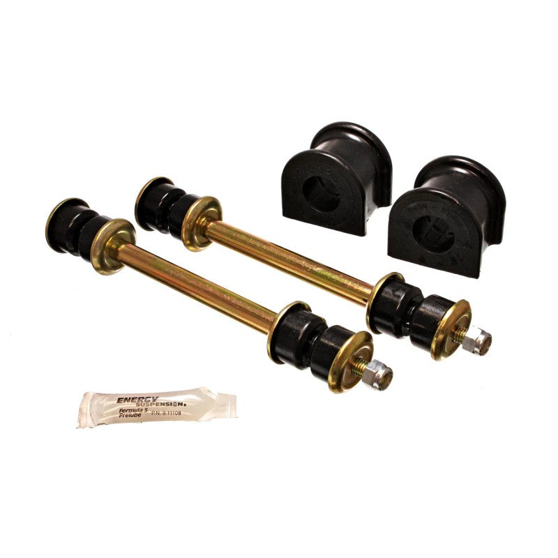 Energy Suspension black 27mm Hyper-Flex polyurethane front sway bar bushing set 4.5156G.