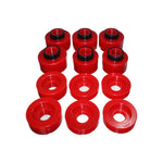 Red Energy Suspension Hyper-Flex polyurethane cab and body mount set for 2008-2016 Ford F-250 and F-350 Super Duty.
