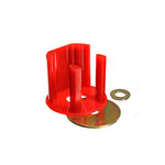 Energy Suspension 15.1107R red Hyper-Flex polyurethane motor mount inserts for 2009-2012 Audi and Volkswagen models.