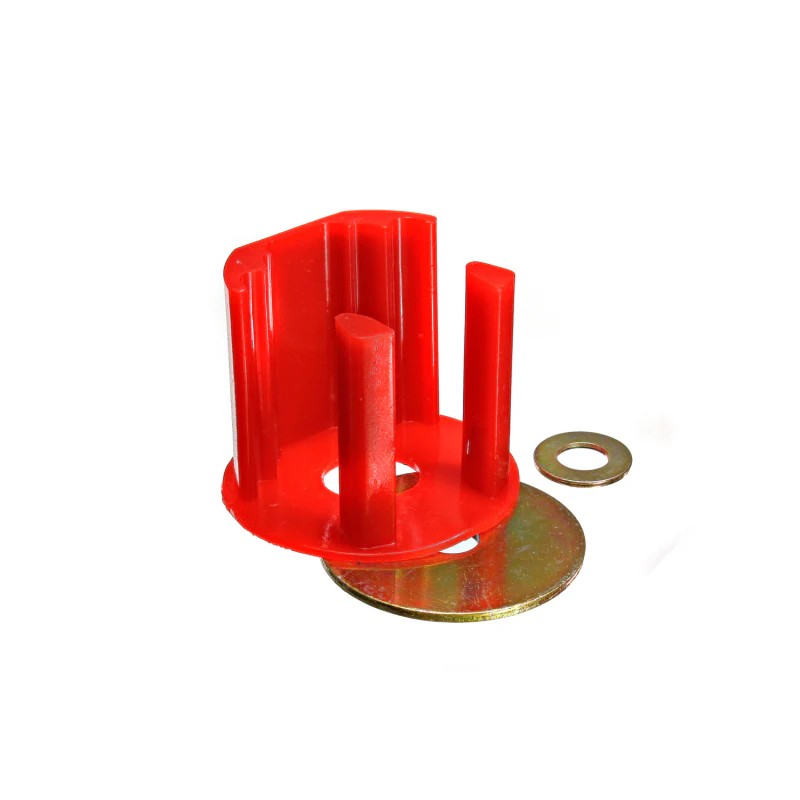 Energy Suspension 15.1107R red Hyper-Flex polyurethane motor mount inserts for 2009-2012 Audi and Volkswagen models.