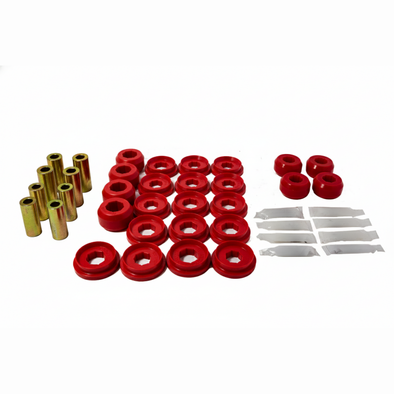 Energy Suspension red polyurethane rear control arm bushing set for 2010-2024 Toyota 4Runner and Lexus GX460