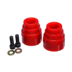 Energy Suspension 8.9104R Hyper-Flex red polyurethane rear bump stops for 1996-2009 Toyota 4Runner.