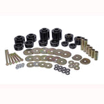 Energy Suspension Hyper-Flex black polyurethane body mount kit with molded zinc-plated steel rings