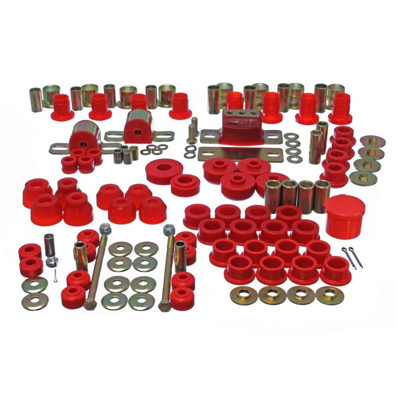 Energy Suspension 3.18123R Red Hyper-Flex Master Bushing Set for 1963-1982 Chevrolet Corvette