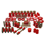 Energy Suspension Red Hyper-Flex Master Bushing Set for 1966-1973 Buick, Oldsmobile, and Pontiac vehicles.