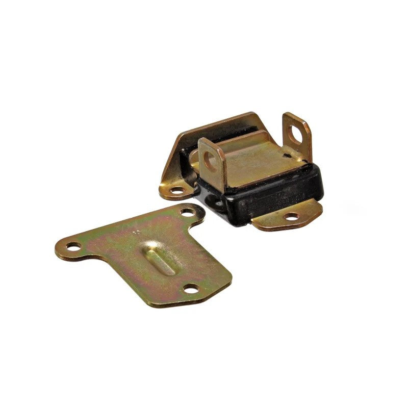 Energy Suspension 3.1114G black polyurethane early style motor mount with safety interlock design.