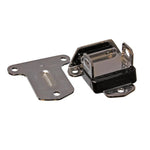 Black Energy Suspension Hyper-Flex polyurethane engine mount with integrated safety interlock for classic Chevrolet models.