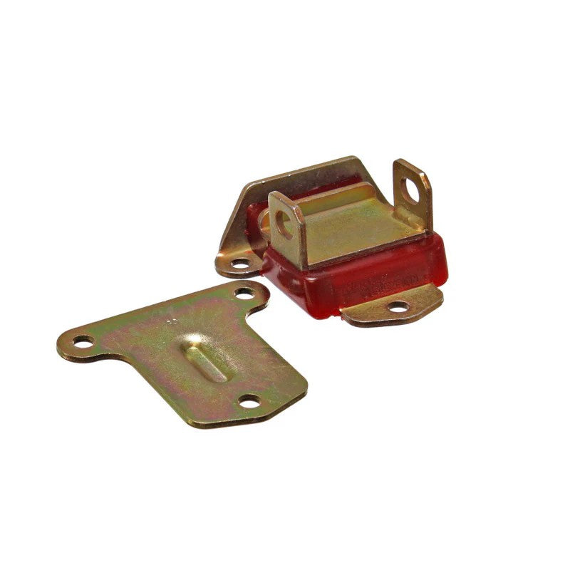 Energy Suspension 3.1114R red polyurethane early style engine mount with zinc-plated metal safety interlock