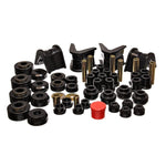 Energy Suspension 4.18107G black Hyper-Flex polyurethane master bushing set for 1977-1979 Ford F-150 4WD.
