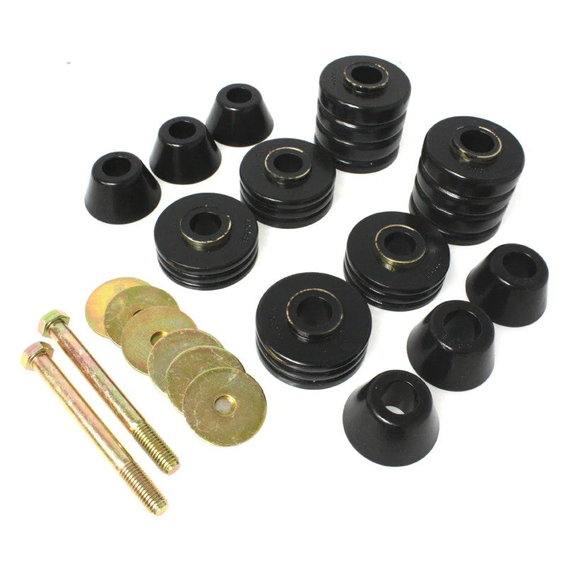 Energy Suspension Hyper-Flex polyurethane cab mount set for 1973-1980 Chevrolet and GMC C/K trucks.