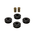 Energy Suspension 11.7101G black Hyper-Flex polyurethane front strut rod bushing set for 1979-1985 Mazda RX-7.