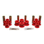 Red Energy Suspension Hyper-Flex polyurethane rear leaf spring bushing set for 1982-1996 Ford trucks and SUVs.