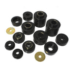 Black Energy Suspension Hyper-Flex polyurethane body mount bushing set for 1980-1996 Ford F-Series pickup trucks