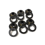 Black Energy Suspension Hyper-Flex polyurethane body mount bushings with zinc-plated hardware for 1981-1987 GM trucks.