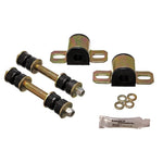 Energy Suspension Hyper-Flex black polyurethane 19mm rear sway bar bushings and hardware for 1982-1999 Chevrolet Camaro.