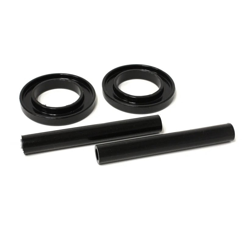 Energy Suspension 4.6102G black polyurethane front coil spring upper and lower isolator set for Ford Mustang