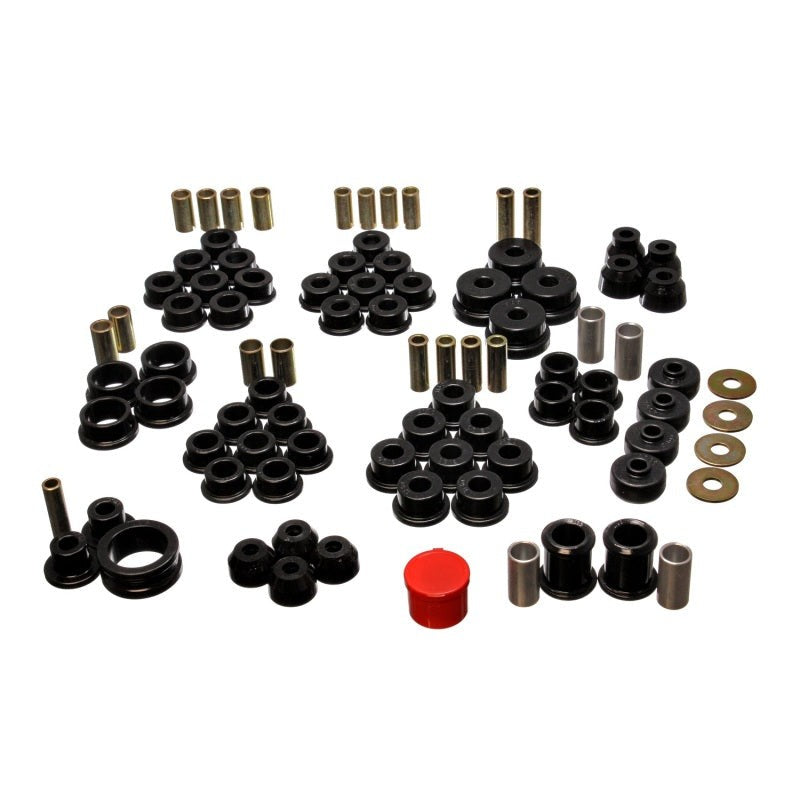 Energy Suspension 3.18122G black Hyper-Flex polyurethane master bushing set for 1984-1995 C4 Chevrolet Corvette