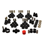Energy Suspension 3.18122G black Hyper-Flex polyurethane master bushing set for 1984-1995 C4 Chevrolet Corvette