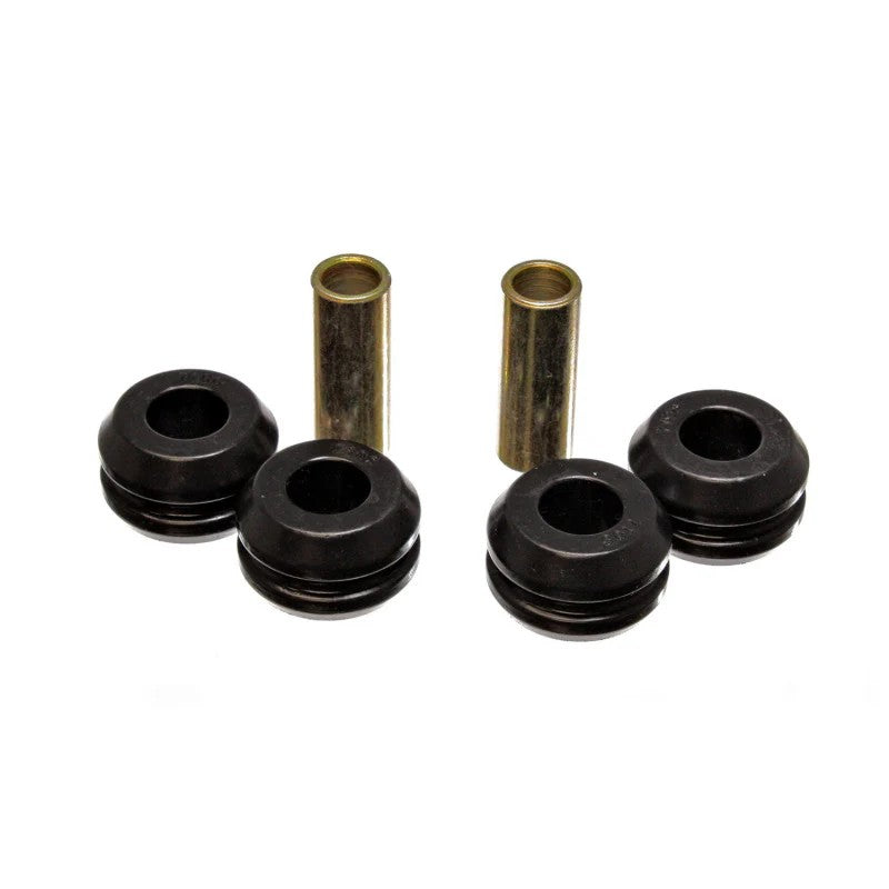 Energy Suspension 7.7106G black Hyper-Flex polyurethane front strut rod bushings for 1987-1997 Nissan D21 and Pathfinder.