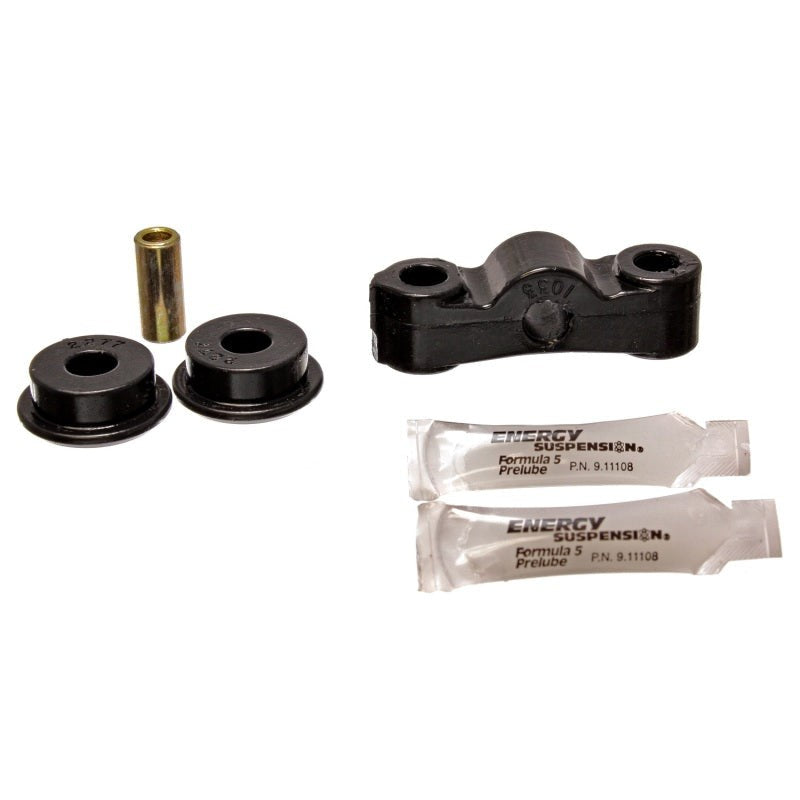 Black Energy Suspension 16.1102G Hyper-Flex polyurethane manual transmission mount with safety interlock.