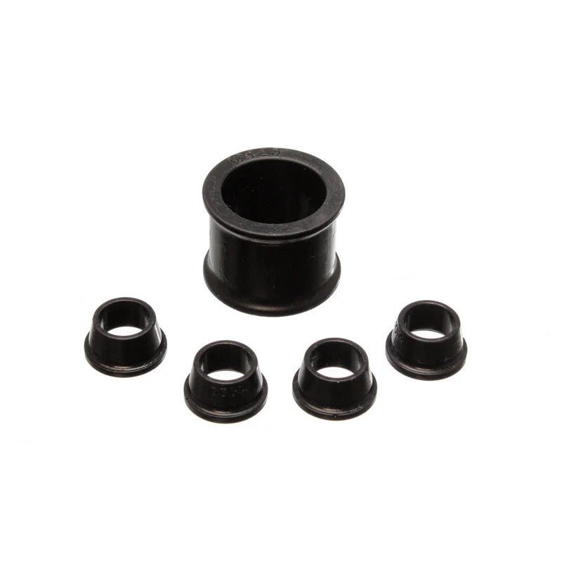 Black Energy Suspension Hyper-Flex polyurethane power steering rack bushing set for 1988-1991 Honda Civic and CRX.