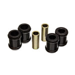 Energy Suspension black Hyper-Flex polyurethane rear shock bushing set for GM C/R series trucks.