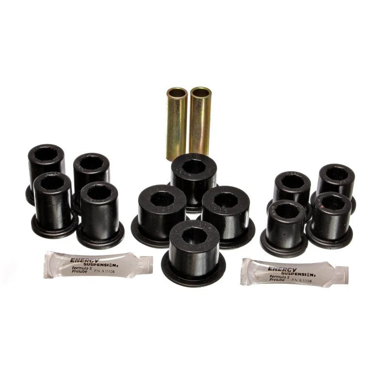 Black Energy Suspension Hyper-Flex polyurethane rear leaf spring bushing set for 1989-1994 Toyota Pickup 2WD