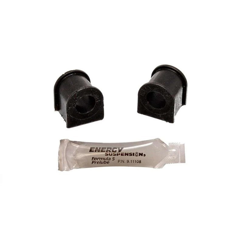 Energy Suspension 16.5112G black Hyper-Flex polyurethane 15mm rear sway bar bushings for Honda and Acura.