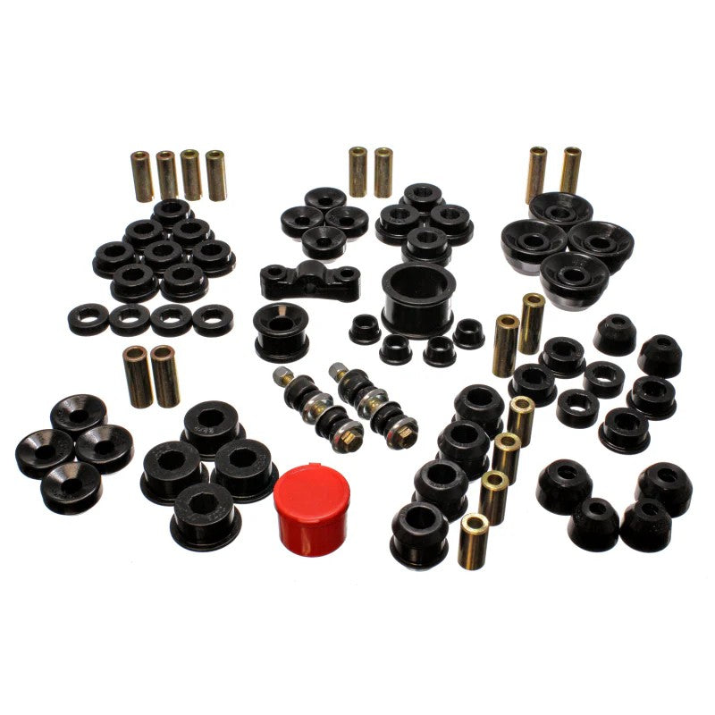 Energy Suspension 16.18104G Black Hyper-Flex polyurethane master bushing set for 1990-1993 Acura Integra