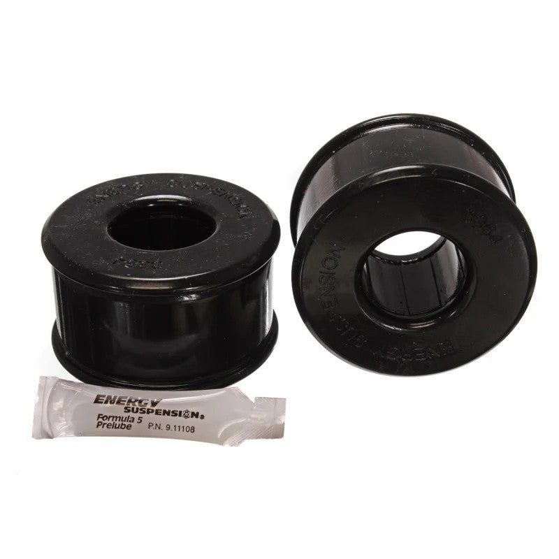Black Energy Suspension polyurethane rear trailing arm bushings for 1990-1993 Acura Integra.