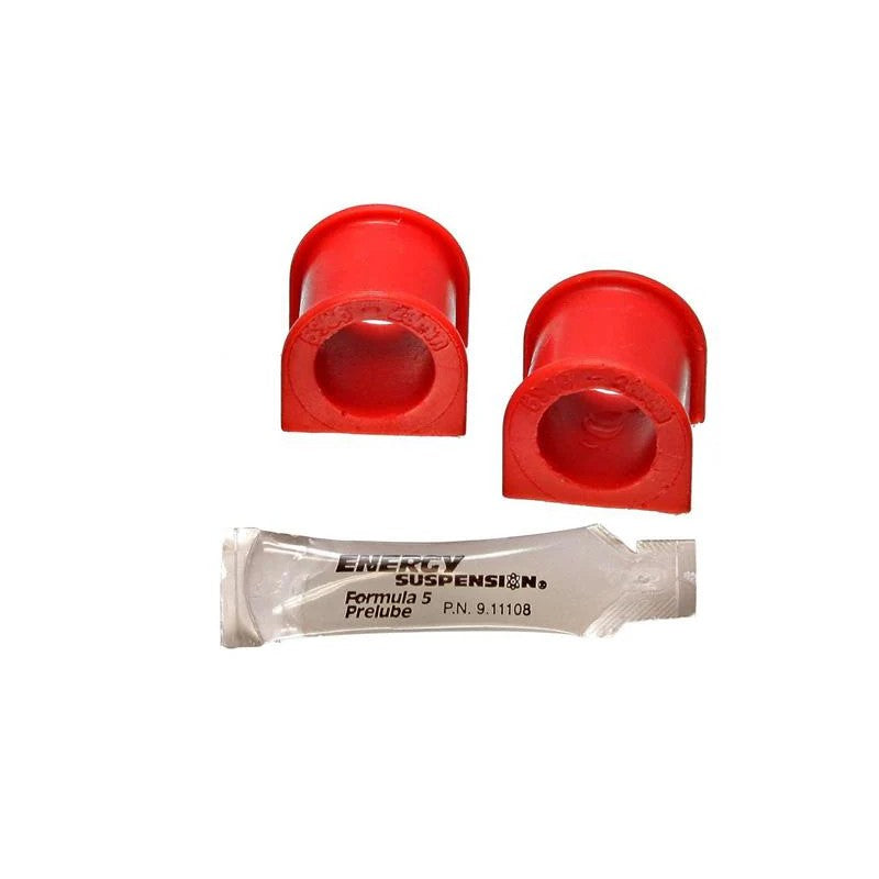 Energy Suspension 16.5113R Red 23mm Hyper-Flex polyurethane front sway bar bushings for 1990-1993 Acura Integra.