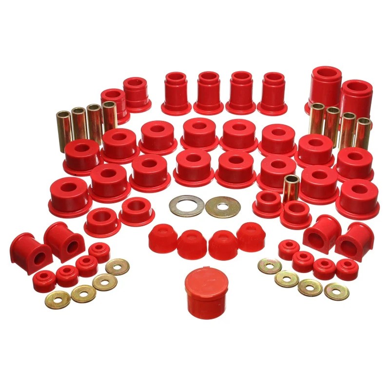 Energy Suspension Red Hyper-Flex polyurethane master bushing set for 1990-1995 Toyota 4Runner SR5.