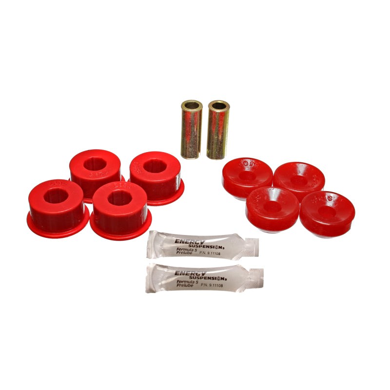 Red Energy Suspension Hyper-Flex polyurethane front shock upper and lower bushing set