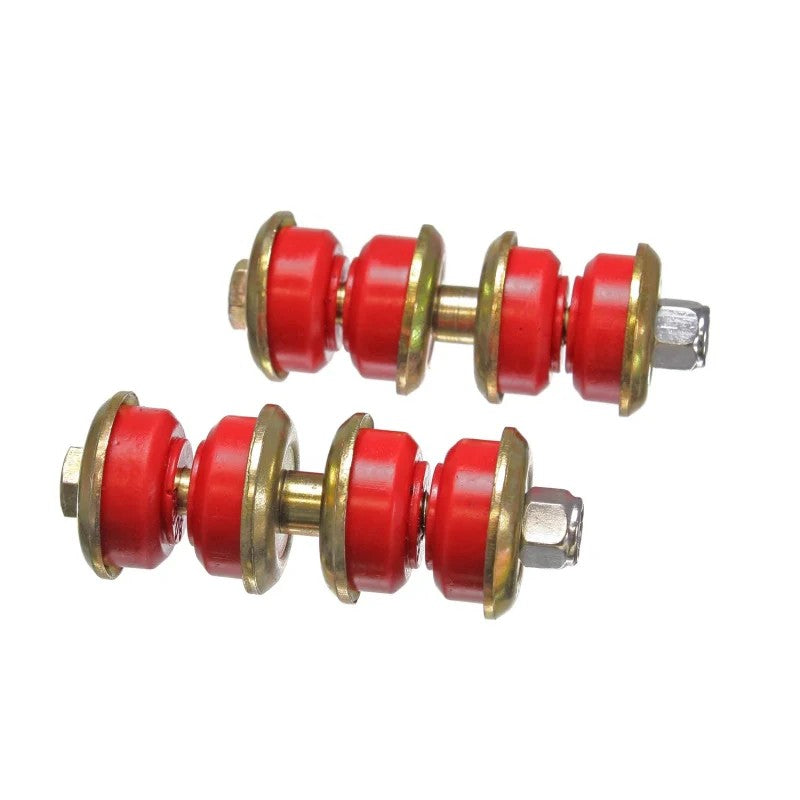 Energy Suspension Hyper-Flex red polyurethane front sway bar end links with heavy-duty metal hardware
