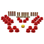 Red Energy Suspension Hyper-Flex polyurethane rear control arm bushing kit for 1990-2005 Mazda Miata.