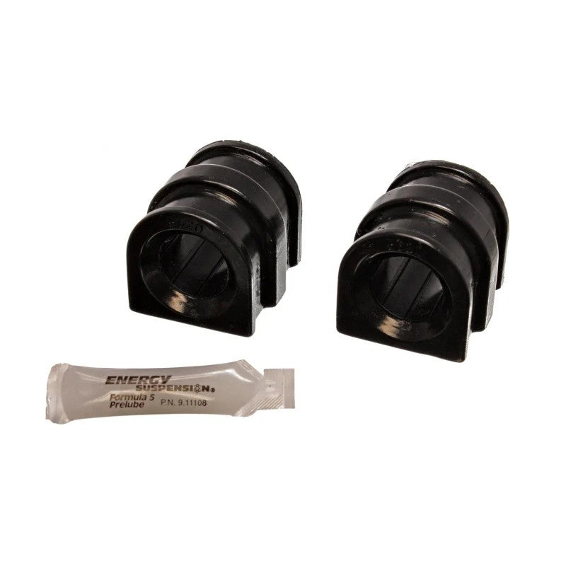 Energy Suspension 28.5mm black polyurethane front sway bar bushings for 1991-2002 Saturn S-Series.
