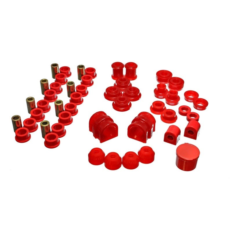 Red Energy Suspension Hyper-Flex Master Bushing Set 18.18101R for 1991-2002 Saturn S-Series coupes, sedans, and wagons.