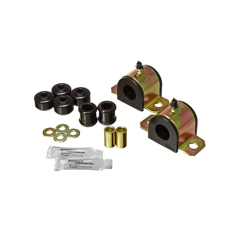 Energy Suspension black Hyper-Flex polyurethane 23mm front sway bar bushings for 1991-1997 Toyota Land Cruiser.