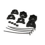 Energy Suspension 16.1105G black Hyper-Flex polyurethane motor mount inserts for Honda Civic and del Sol.