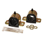 Pair of black Energy Suspension 30mm polyurethane front sway bar frame bushings for 1993-1998 Toyota Supra