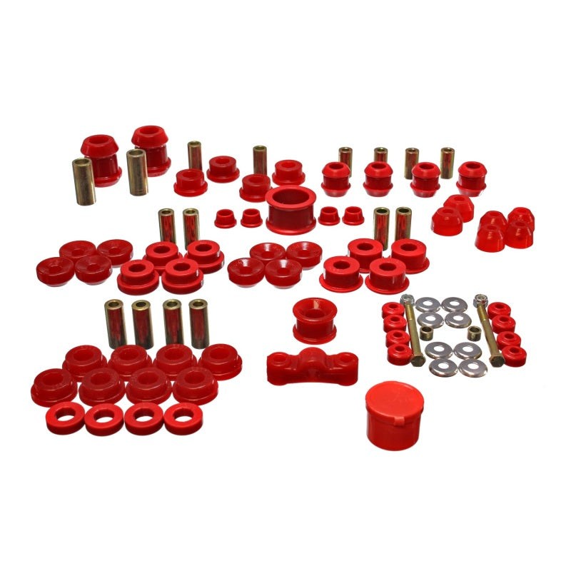 Red Energy Suspension Hyper-Flex polyurethane master bushing set for 1994-2001 Acura Integra.