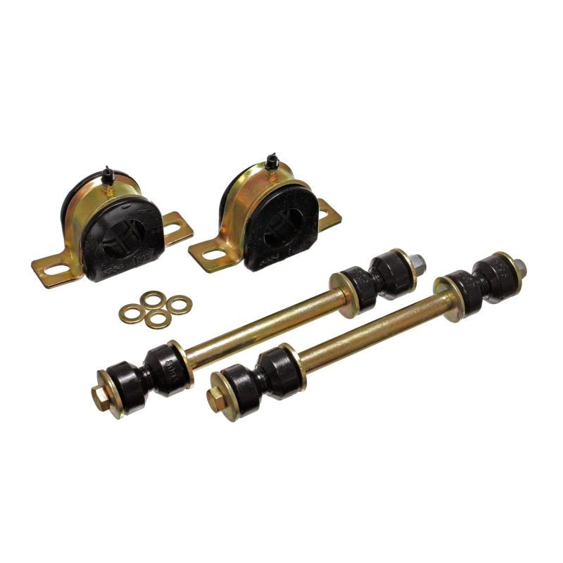 Energy Suspension 30mm black Hyper-Flex polyurethane front sway bar bushings for 1994-2001 Dodge Ram 1500, 2500, and 3500.